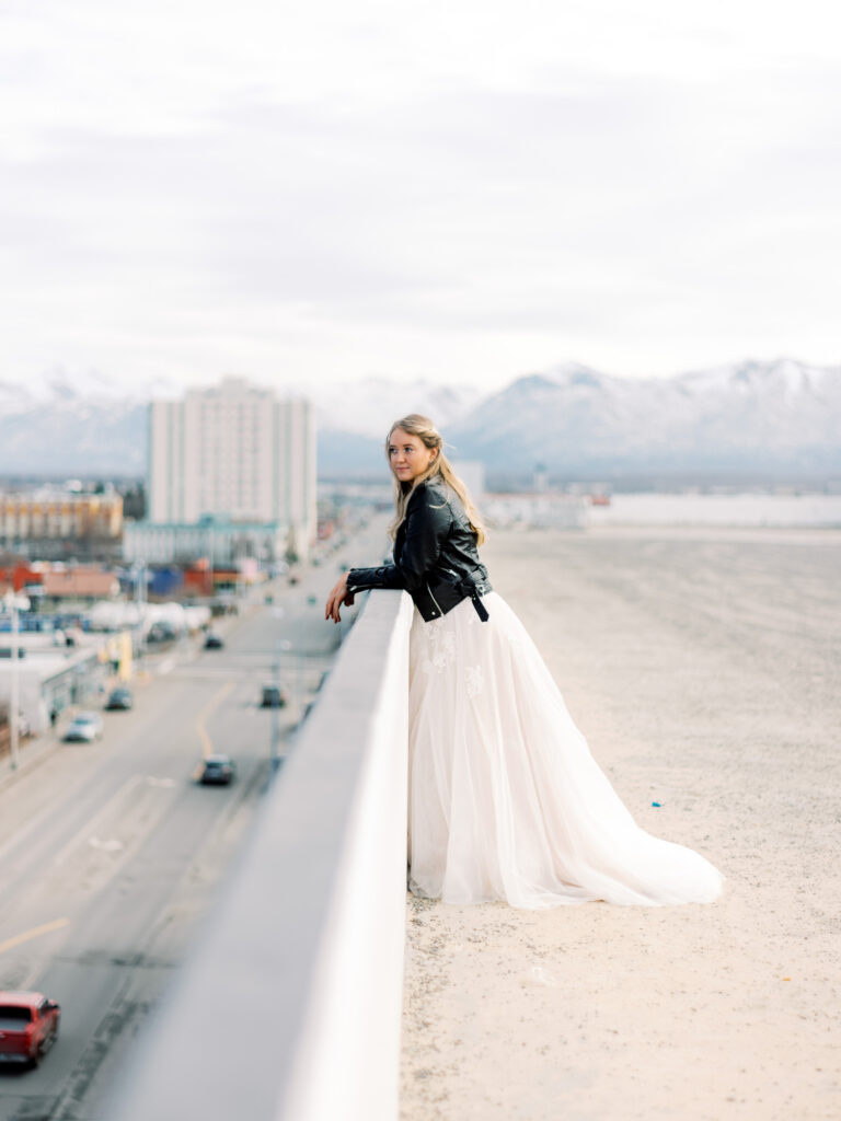 Anchorage Wedding Officiant for an  Elopement on a Rooftop Downtown