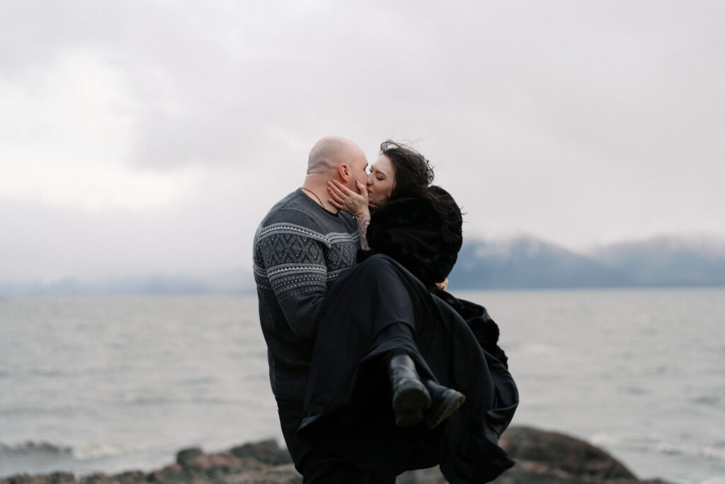 Beluga Point Elopement Wedding